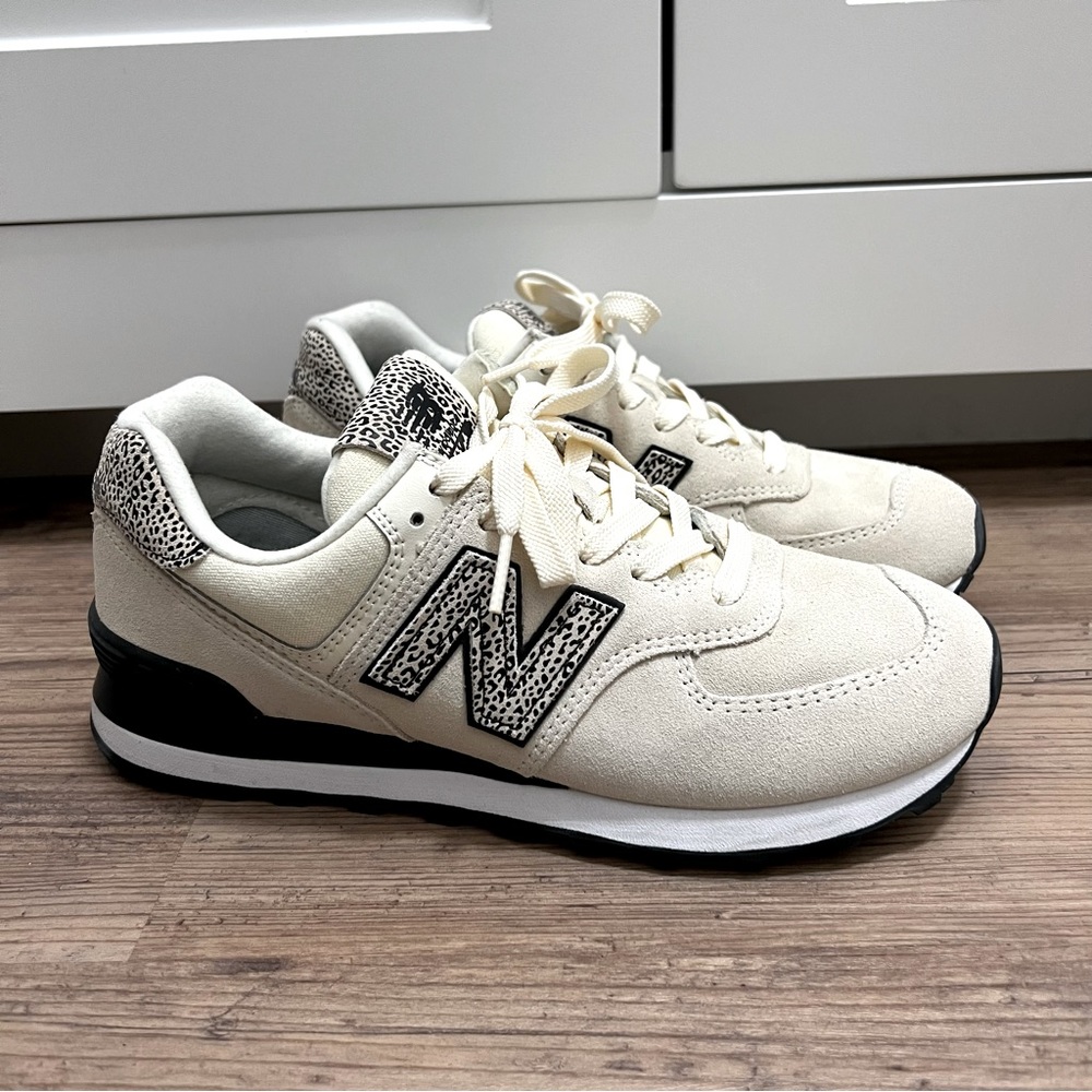 Women’s New Balance 574 Animal Print Sneaker